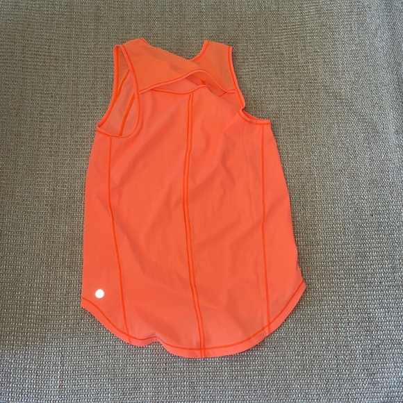 Bright orange Lululemon sculpt tank - Picture 2 of 2